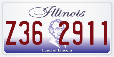 IL license plate Z362911