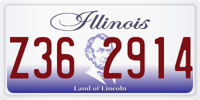 IL license plate Z362914