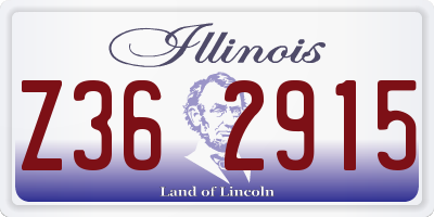 IL license plate Z362915