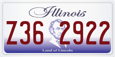 IL license plate Z362922