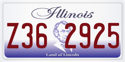 IL license plate Z362925