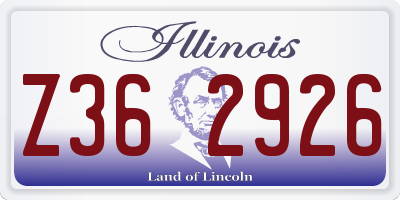IL license plate Z362926