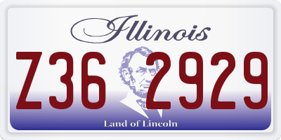 IL license plate Z362929