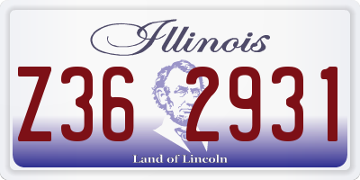IL license plate Z362931