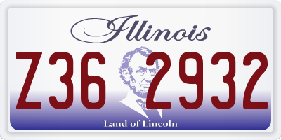 IL license plate Z362932