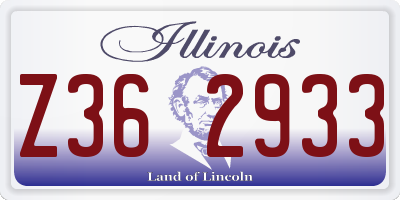 IL license plate Z362933