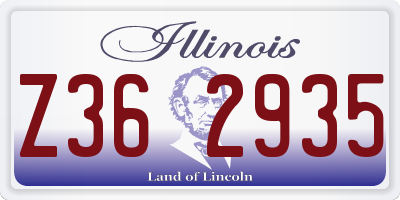 IL license plate Z362935