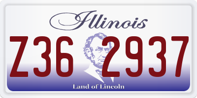 IL license plate Z362937