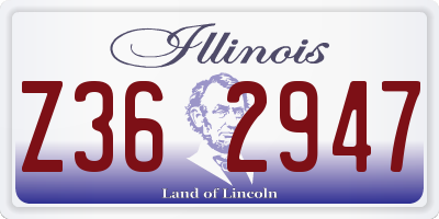 IL license plate Z362947