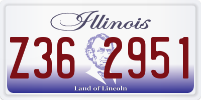 IL license plate Z362951