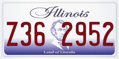IL license plate Z362952
