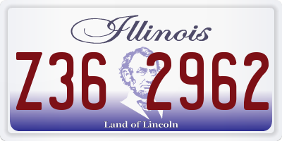 IL license plate Z362962