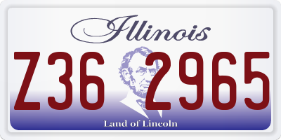 IL license plate Z362965