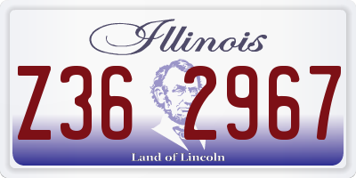 IL license plate Z362967