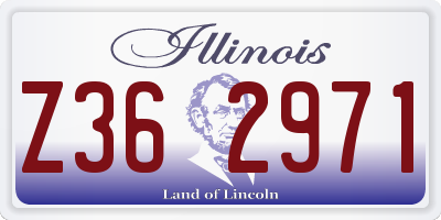 IL license plate Z362971