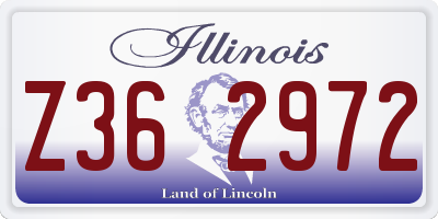 IL license plate Z362972