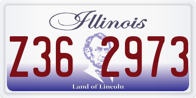 IL license plate Z362973