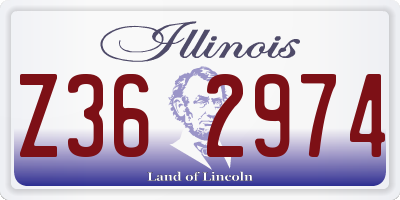 IL license plate Z362974