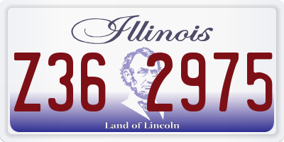 IL license plate Z362975