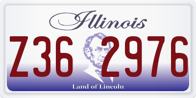 IL license plate Z362976