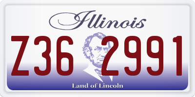 IL license plate Z362991