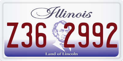 IL license plate Z362992