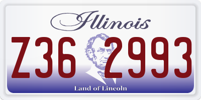 IL license plate Z362993