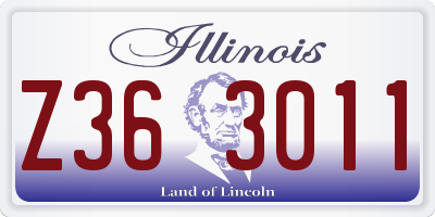IL license plate Z363011