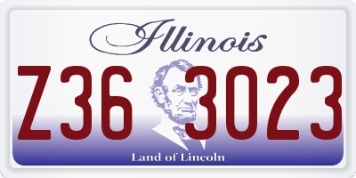 IL license plate Z363023