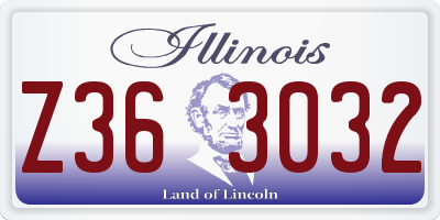 IL license plate Z363032