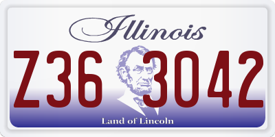 IL license plate Z363042