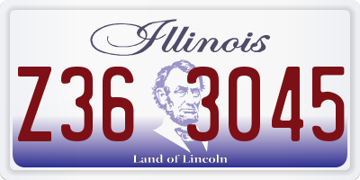 IL license plate Z363045