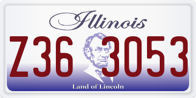 IL license plate Z363053