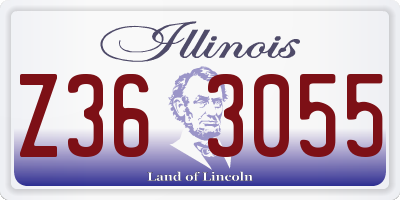 IL license plate Z363055