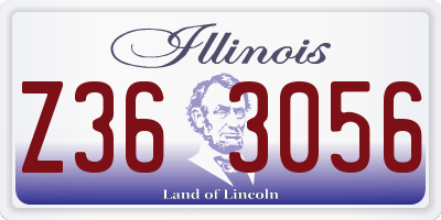 IL license plate Z363056