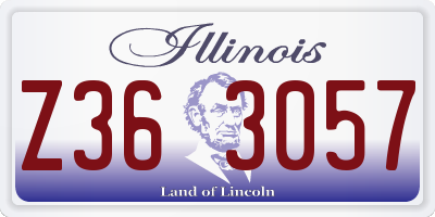IL license plate Z363057