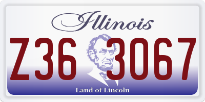 IL license plate Z363067