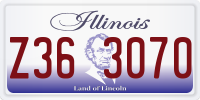 IL license plate Z363070