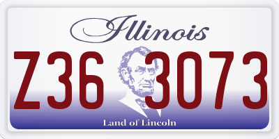 IL license plate Z363073