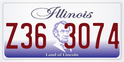 IL license plate Z363074
