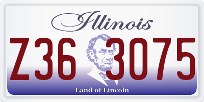 IL license plate Z363075