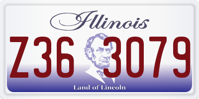 IL license plate Z363079