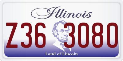 IL license plate Z363080
