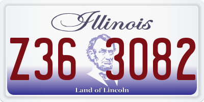 IL license plate Z363082
