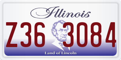 IL license plate Z363084