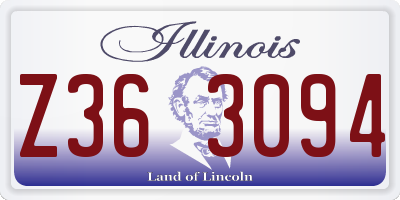 IL license plate Z363094