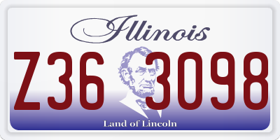 IL license plate Z363098
