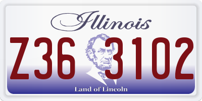 IL license plate Z363102