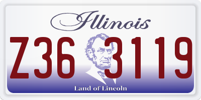 IL license plate Z363119