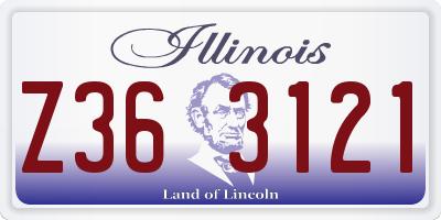 IL license plate Z363121